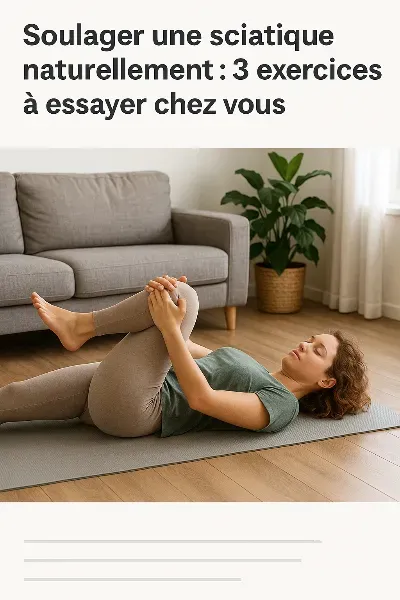 Soulager une sciatique naturellement : 3 exercices à essayer chez vous